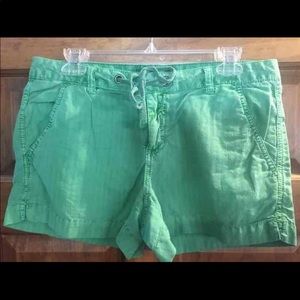 **2 for $7** Old Navy Green Cotton Shorts, Size 8